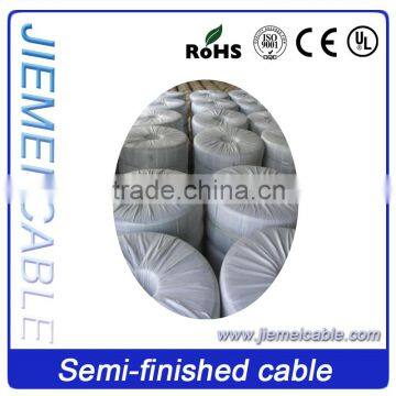 Cheaper price high quality 90% coverage semi-finished coaxial cable RG6 for India market