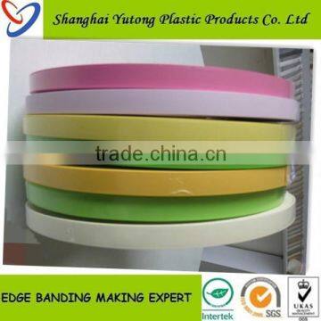 PVC furniture laminated corner edging strip,cabinet pvc edging strip,plastic edge trim