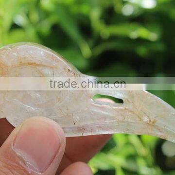 Rare Natural inside rainrow hair crystal sculpture