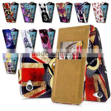 Compact High Quality Print Flip PU Leather Case Cover,Mobile Phone Case For Sony Xperia Z1