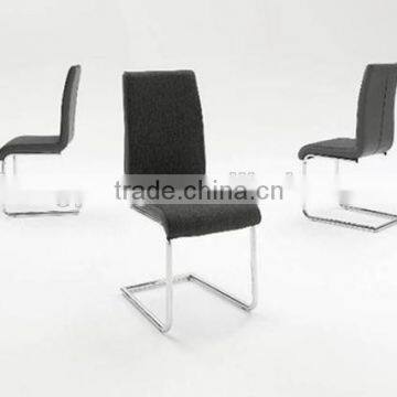 Adjustable dining chair with chrome leg