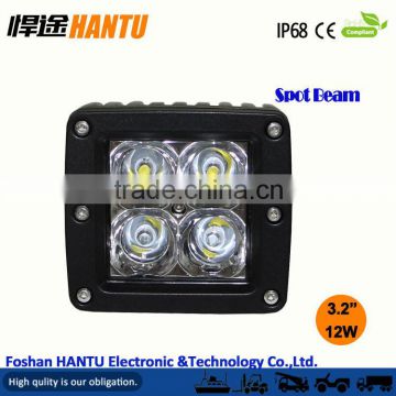 New popular product! spot beam JEEP led work light /12W square led WORK LIGHTfor car 3D rejection cup/MODEL:HT-G0312 3D