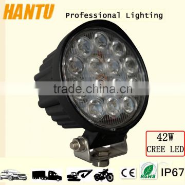 4.2 inch round led flat light brightest 42w led working light epistar round light