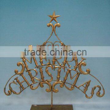 wishing metal letter for christmas decoration