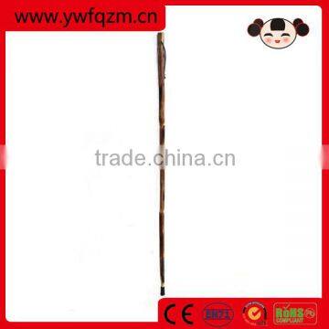 Removable folding wood walking stick cane