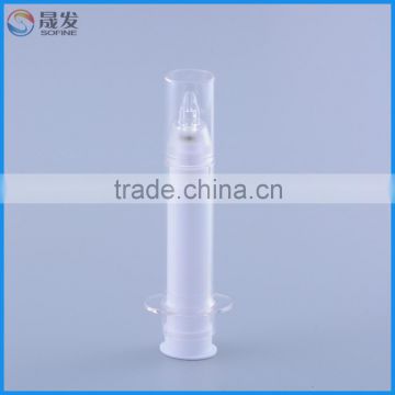 Wholesale PP plastic elegant pointy airless bottle for cosmetic