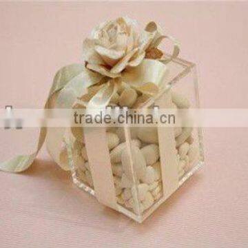 top acrylic wedding gift box