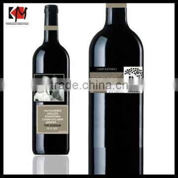 Vinly Sticker Printing Removable Moiture-proof Wine Bottle Label