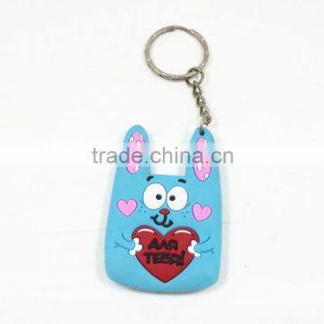 Promotional Gift Cartoon Cute Customized Shaped Keychain 3d PVC Key Ring photo-2