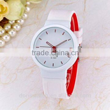 Classic Silicone Rubber Sports Wrist Watch Unisex Candy Colors Factory Price