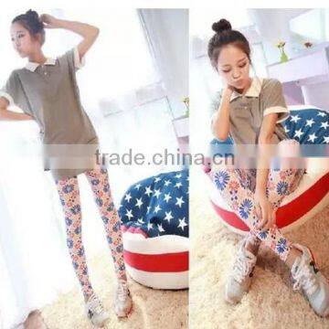 Winter Cashmere Leggings , New Designer Women Flower Printed Leggings