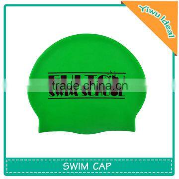 Promotional Logo Printing Ear Silicone Rubber Swim Cap