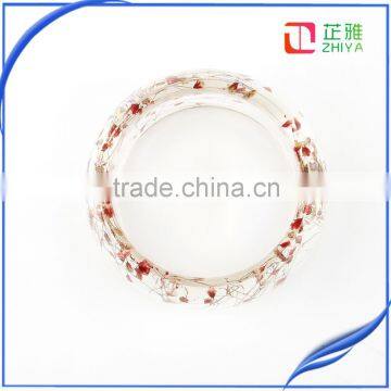 Fashion Wholesale Factory Price Real Dried Flower Resin Bracelet photo-5