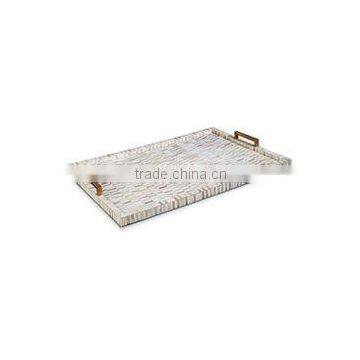 Serving Tray/Wooden & Bone Arylic Serving Trays For Food/Indian Serving Trays
