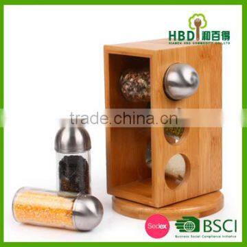 Hot New Products for 2016 Cheap and Modern Kitchen Bamboo Spice Rack Set photo-3
