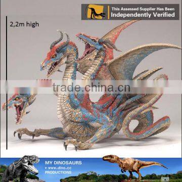 MY Dino-C063 3 Headed Simulated Animatronic Dragon Models