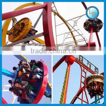 China supplier 12kw low parice high profitable amusement playground thrill rides ferris wheel ring car for sale