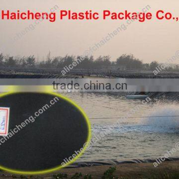 black high density polyethylene pond/dam liners