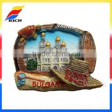 Wholesale cheap promotional resin 3d fridge magnets for souvenir gifts