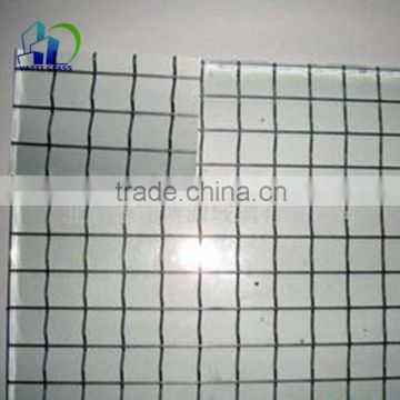 3mm-19mm thick Clear and Color Obscure Wired Glass for sale skylight wired glass