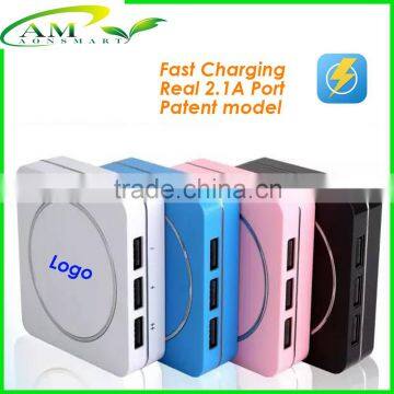 2A USB port high capacity power bank 6000mah