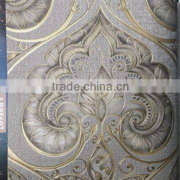 luxurious snd noble deep embossed vinyl wallpaper Italy design