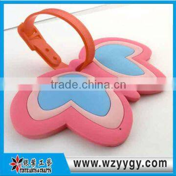 HOT!!! Eco-friendly 3D Soft PVC Luggage Tag Wholesale BJ-029D