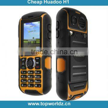 Low end Huadoo H1 MTK6261A 2.0" QCIF touch screen waterproof shockproof phone rugged brand Phone