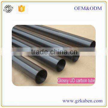 3K woven carbon fiber tube pipe with glossy finish