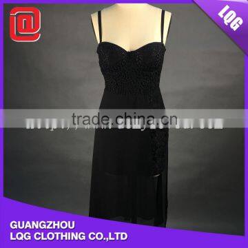 women sex black party dress DFD620