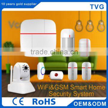 GSM Newest Home Security Alarm System with wifi camera with Door Pir Sensor Siren Remote Control