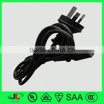 SAA approval Australia and newzland 3 pin ac power cord plug with C13 connector extension cord