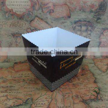 Custom printed coated paper cake box in plastic bag, for take away