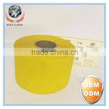 yellow sand paper roll for nail file