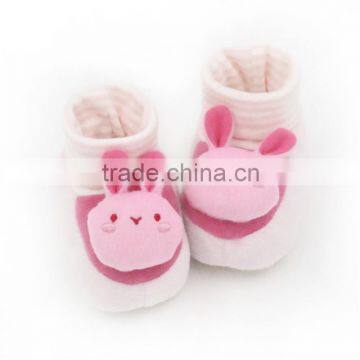 Lovely newborn toddler shoes pink rabbit wholesale baby shoes