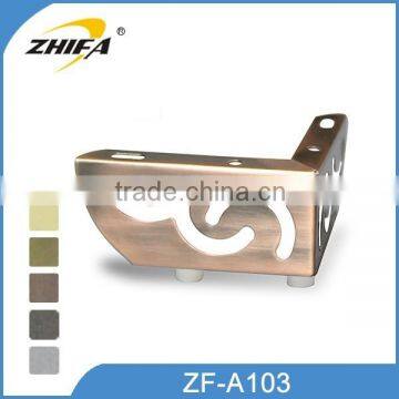 ZF-A103 high quality kitchen island legs, steel sofa legs, replacing sofa legs