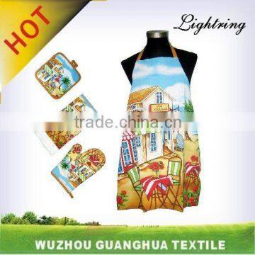 Printed Cotton Apron&potholder&tea Towel
