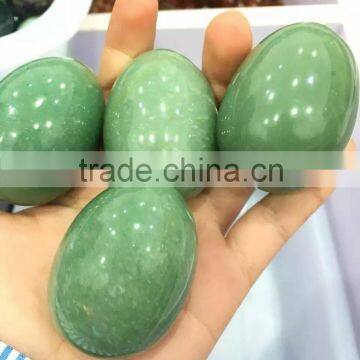 Nice polished green aventurine jade egg sphere