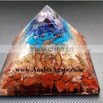 Seven Chakra orgone pyramid : Orgone Pyramid Wholesale Chakra Pyramid