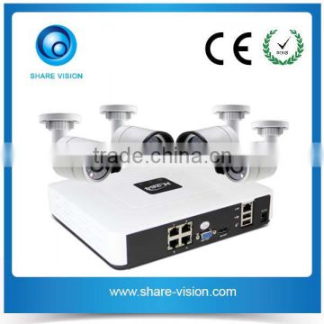 CCTV Manufacturer Security Products HD 720P 4CH Megapixel POE IP System