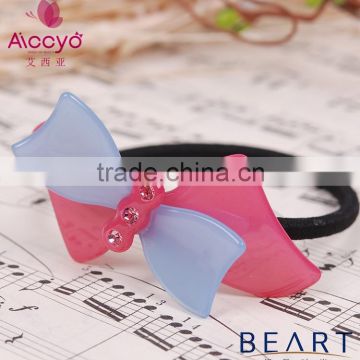 Wholesale assorted color sweet butterfly hair ties