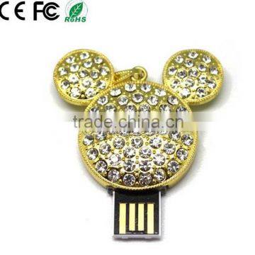 delicate Mickey Mouse jewelry USB flash disk