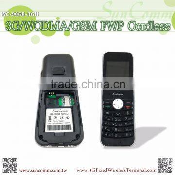 SC-9068-3GH sim card cordless 3G handset phone