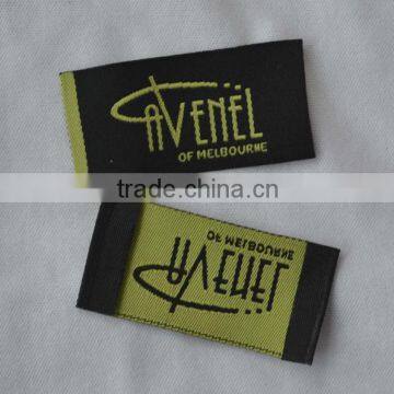 end fold cloth name tag with weaving