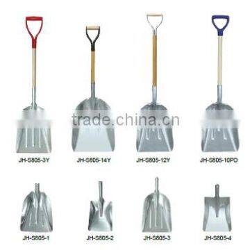 Snow shovel steel blades