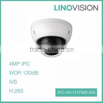 New Vandal-proof 4MP Audio/Alarm H.265 WDR IR Mini Dome IP Camera POE