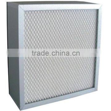 Low cost Min -pleat HEPA air filter easy to install air filter apply to foods facilities