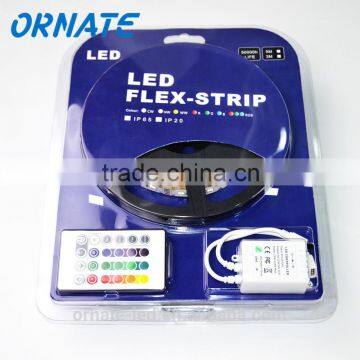 SMD 3528 RGB led strip kit remote control 24keys 44keys IP20/IP65/IP67/IP68