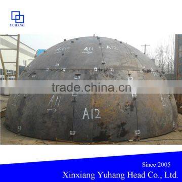 Special shaped spherical heads cap for the hot-blast stove