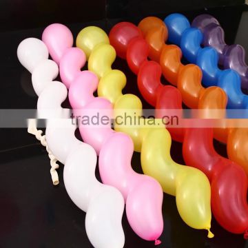 2015 Promotion colorful helium latex balloon,lovely screw baby balloon, party balloon latex balloon